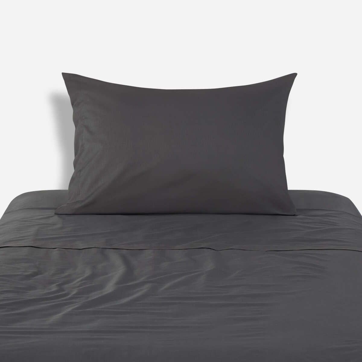 SÁBANAS ROSEN 1.5 PLAZAS 180 HILOS CHARCOAL LISA - 2