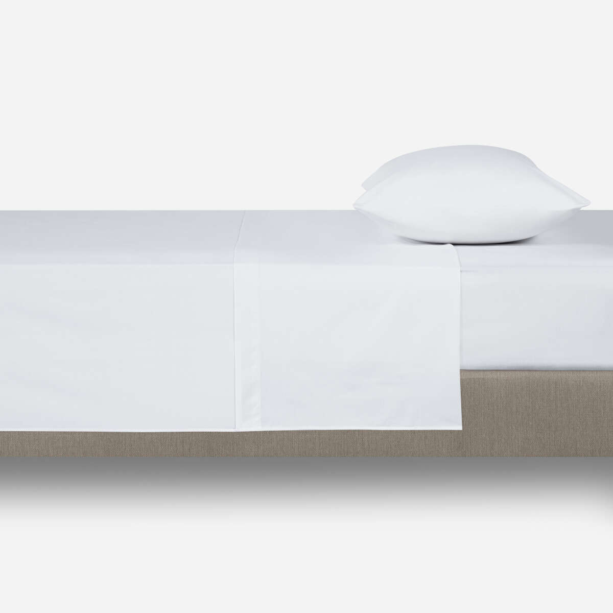 SÁBANAS ROSEN 1.5 PLAZAS 180 HILOS BLANCO LISA - 1