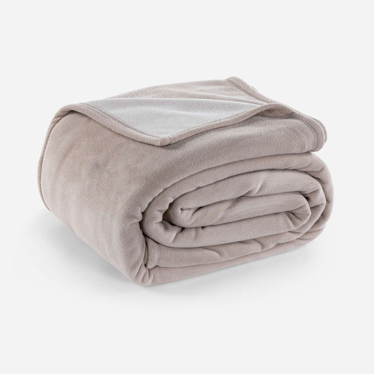 FRAZADA ROSEN 410 GRAMOS BICOLOR GRIS TOPO 2 PLAZAS - 1