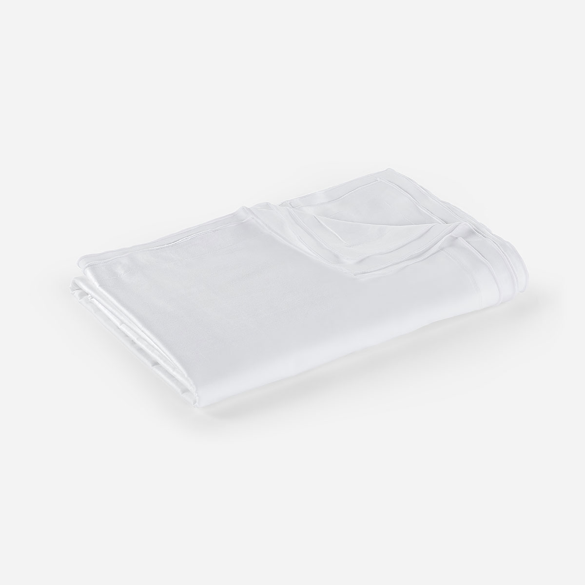 FUNDA PLUMÓN ROSEN ALGODÓN BLANCO LISO FESTÓN KING - 2