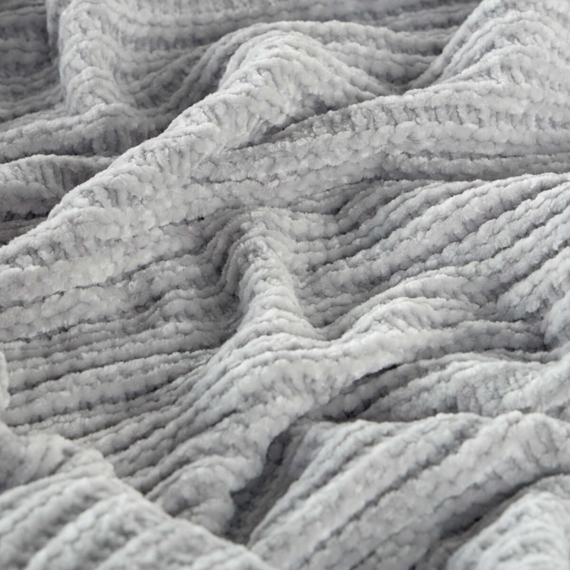 MANTA ROSEN TEJIDA KIDS 140 X 100 CM ALGODÓN GRIS - 2