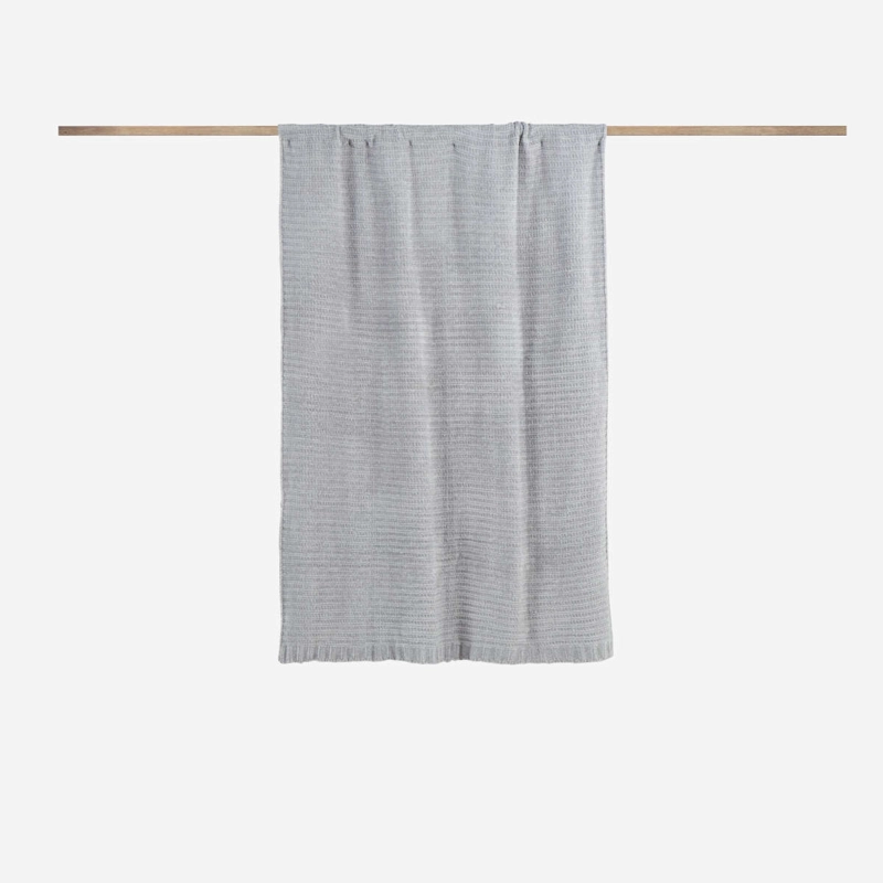 MANTA ROSEN TEJIDA KIDS 140 X 100 CM ALGODÓN GRIS - 3