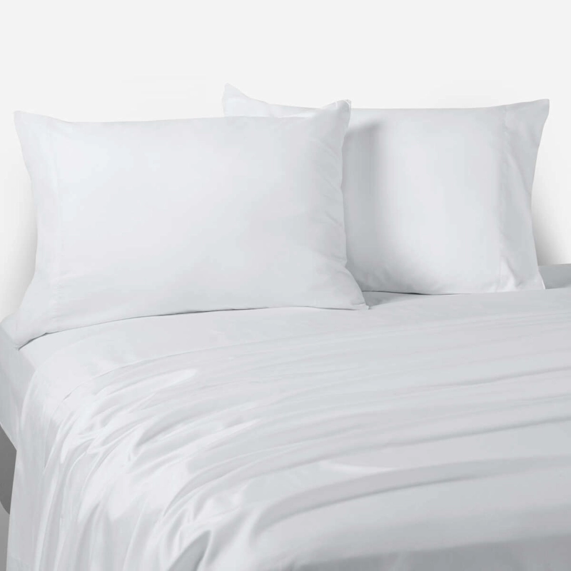 SÁBANAS ROSEN 2 PLAZAS 155 HILOS MICROFIBRA BLANCO BLANCA - 1