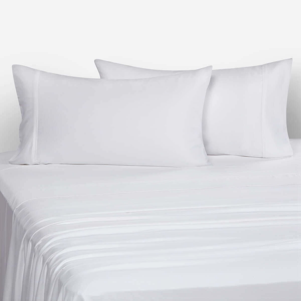 SABANA 400 HILOS BAMBU LISA AME BLANCA 2 PLAZAS - 1