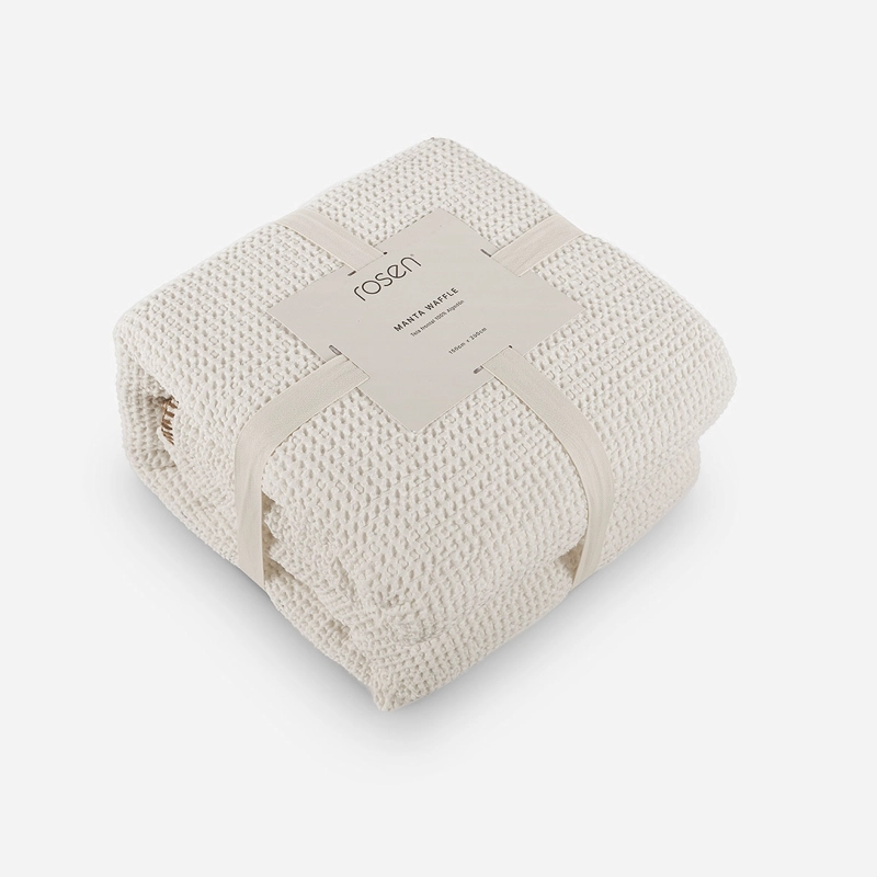 MANTA ALGODON SHERPA 150 X 200 CM COZY CRUDO - 1