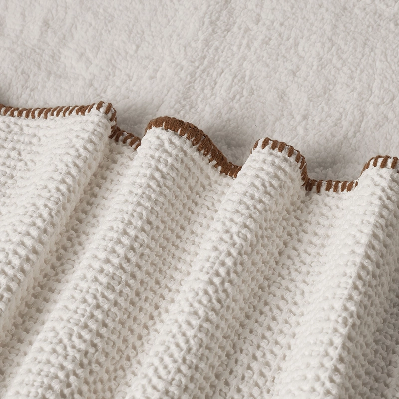 MANTA ALGODON SHERPA 150 X 200 CM COZY CRUDO - 3