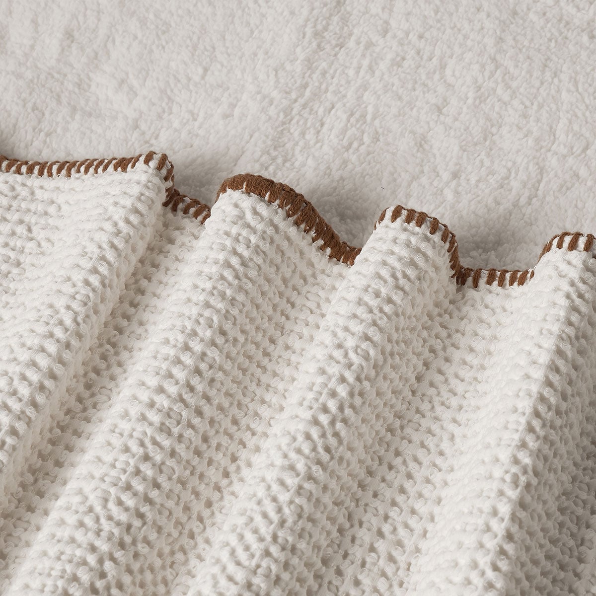 MANTA ALGODON SHERPA 150 X 200 CM COZY CRUDO - 3