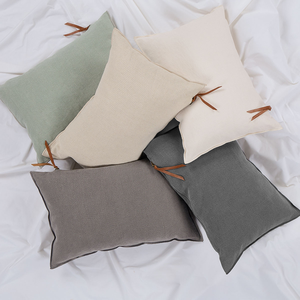 FUNDA DE COJIN AMBIENTE LINO-ALGODON 60 X 40 CM STONE - 4
