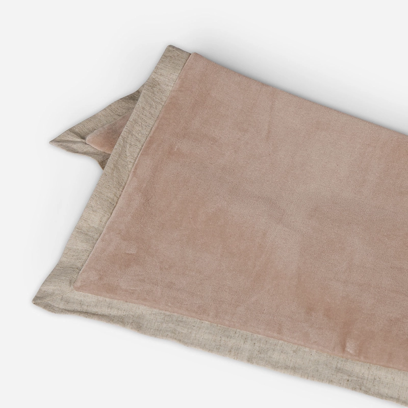 FUNDA DE COJIN VELVET 50 X 50 CM ROSA NUDE - 2