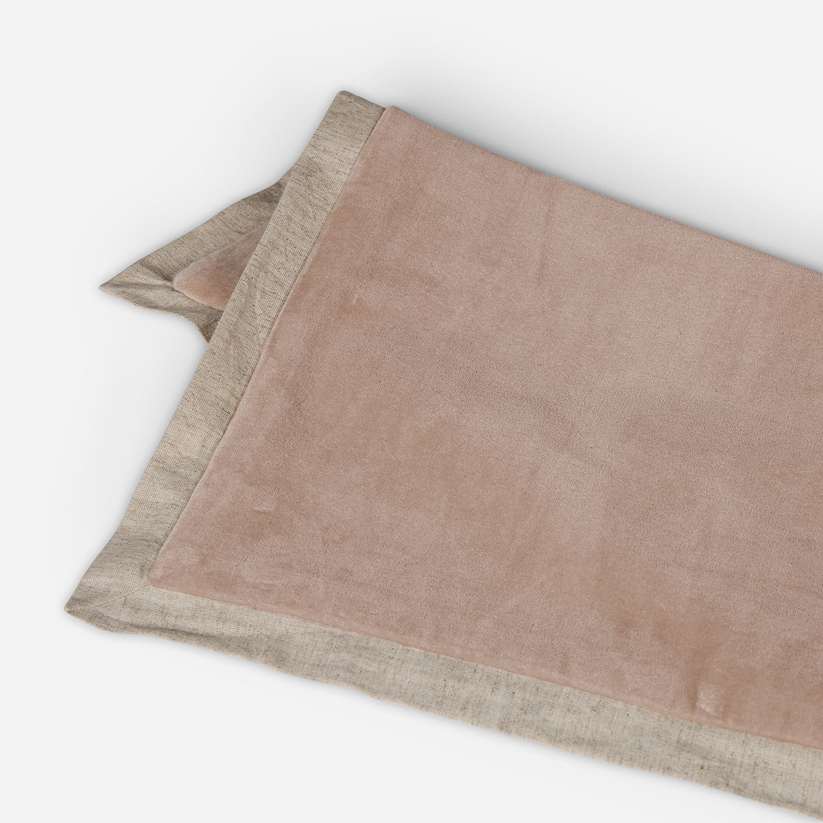 FUNDA DE COJIN VELVET 50 X 50 CM ROSA NUDE - 2