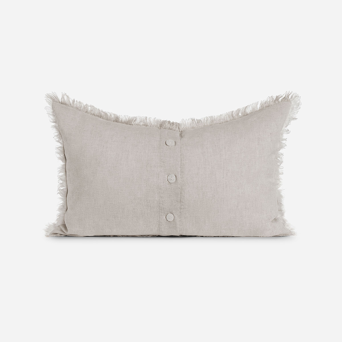FUNDA DE COJIN LINO COSTA 60 X 40 CM BEIGE - 2