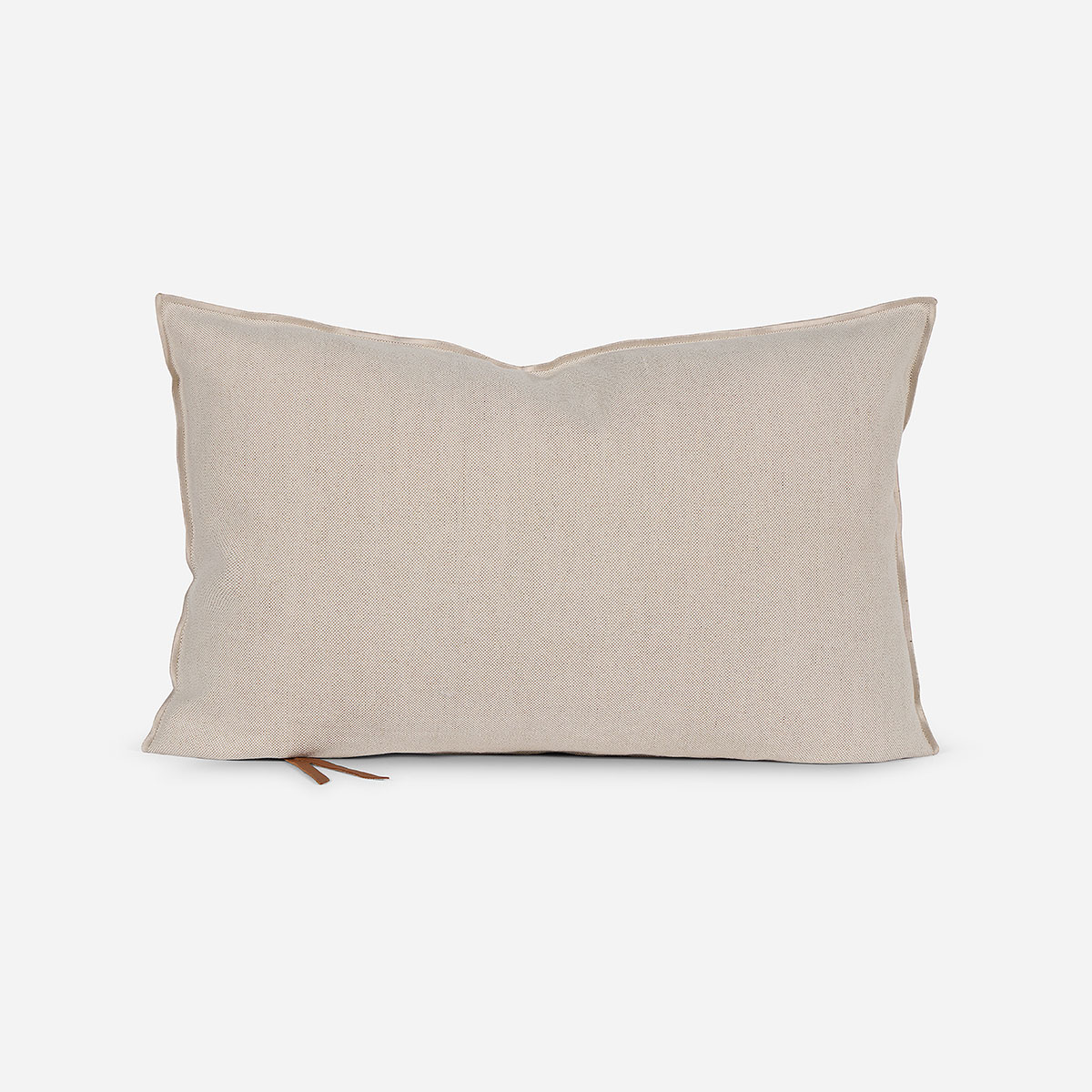 FUNDA DE COJIN AMBIENTE LINO-ALGODON 60 X 40 CM ARENA - 1