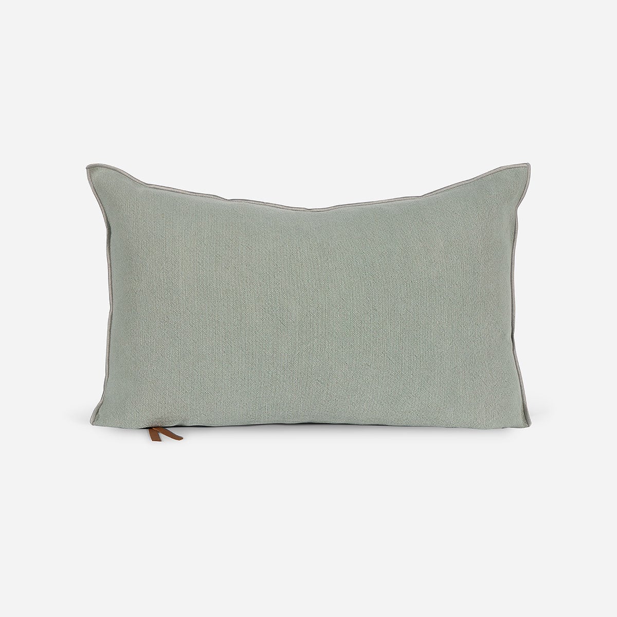FUNDA DE COJIN AMBIENTE LINO-ALGODON 60 X 40 CM VERDE - 1