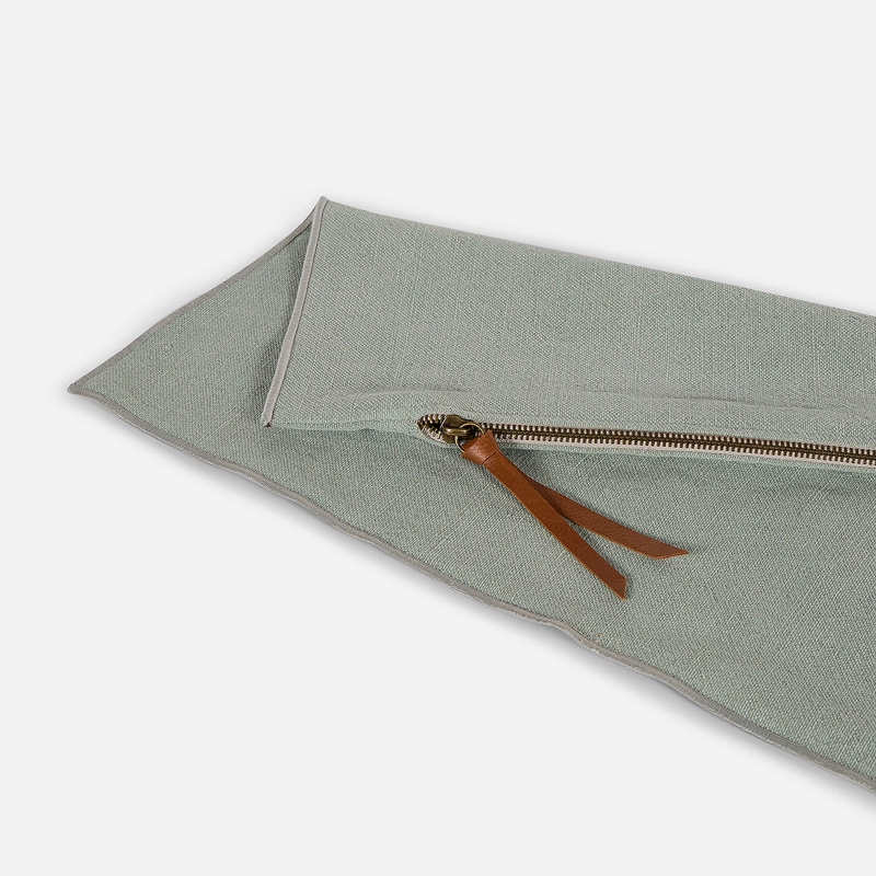 FUNDA DE COJIN AMBIENTE LINO-ALGODON 60 X 40 CM VERDE - 2