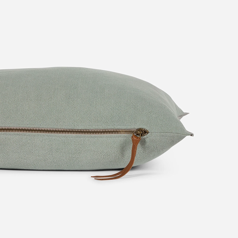 FUNDA DE COJIN AMBIENTE LINO-ALGODON 60 X 40 CM VERDE - 3