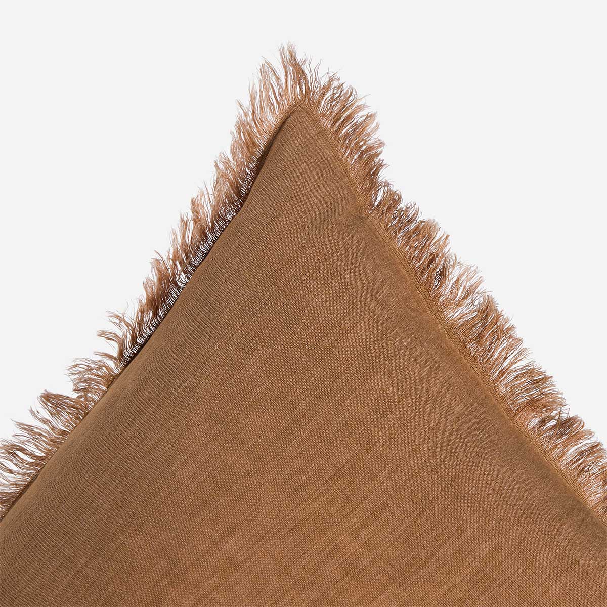 FUNDA DE COJIN LINO COSTA 60 X 40 CM CAMEL - 4