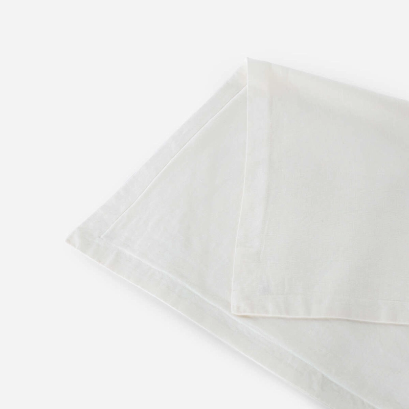 COJIN PURE LINO-ALGODON 65 X 65 CM BLANCO - 2