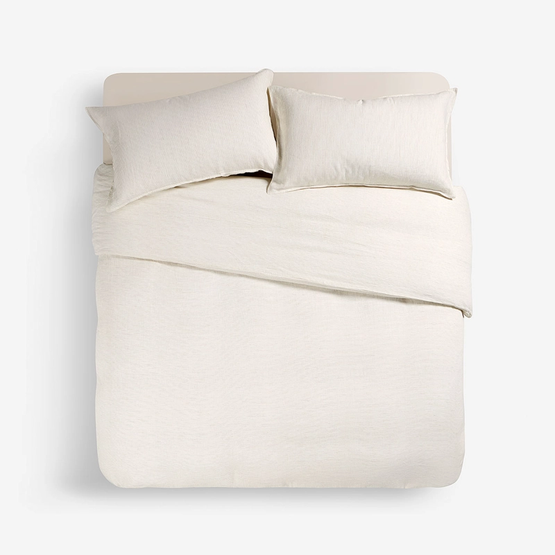 FUNDA DE PLUMON NATURAL STRIPES BEIGE KING - 2