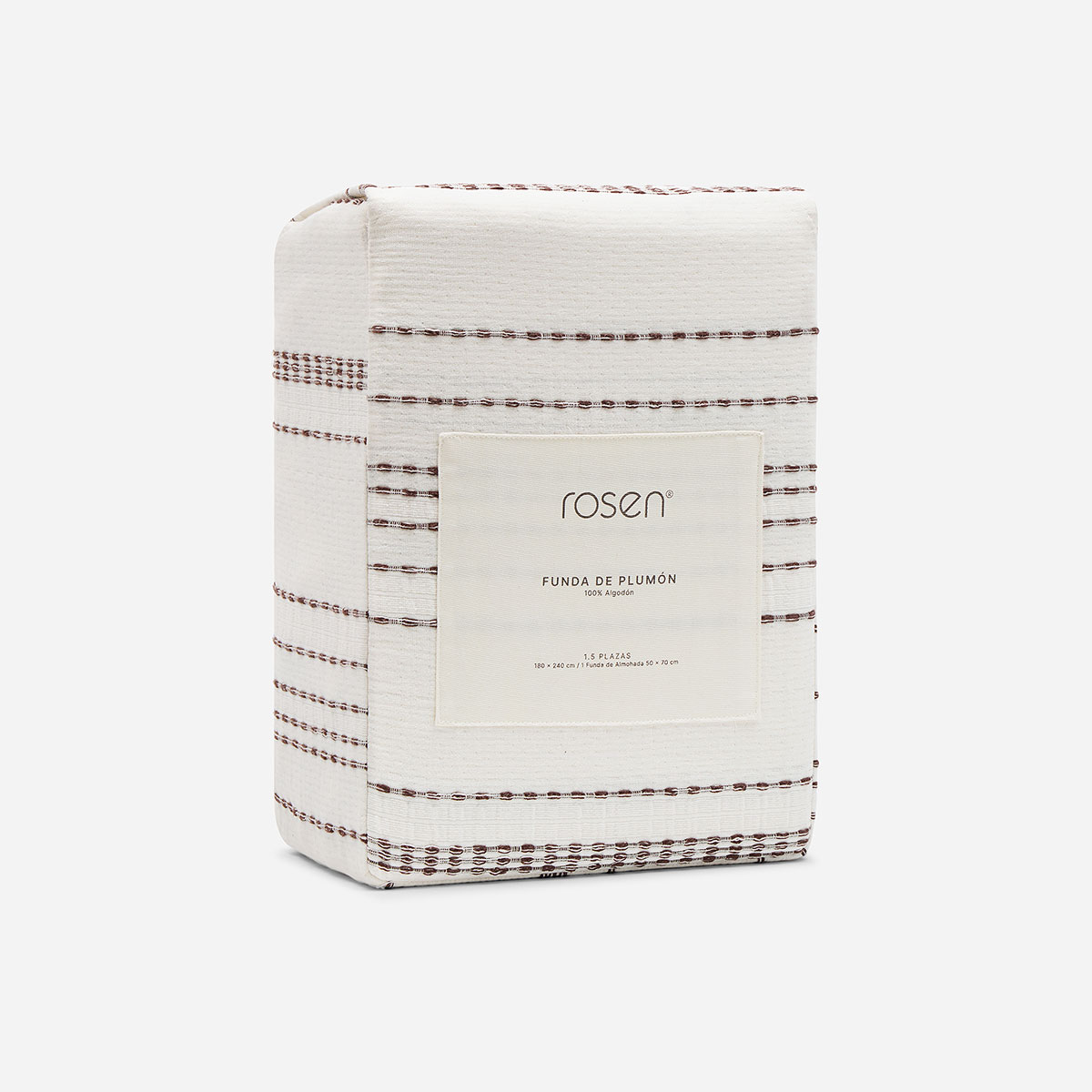 FUNDA DE PLUMON ALGODON BASSIA 1.5 PLAZAS - 5