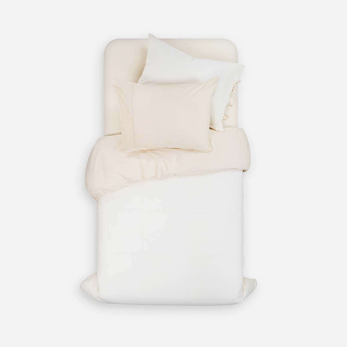 SET FUNDA DE PLUMON + SABANA INFERIOR PURE BLANCO 1.5 PLAZAS - 2