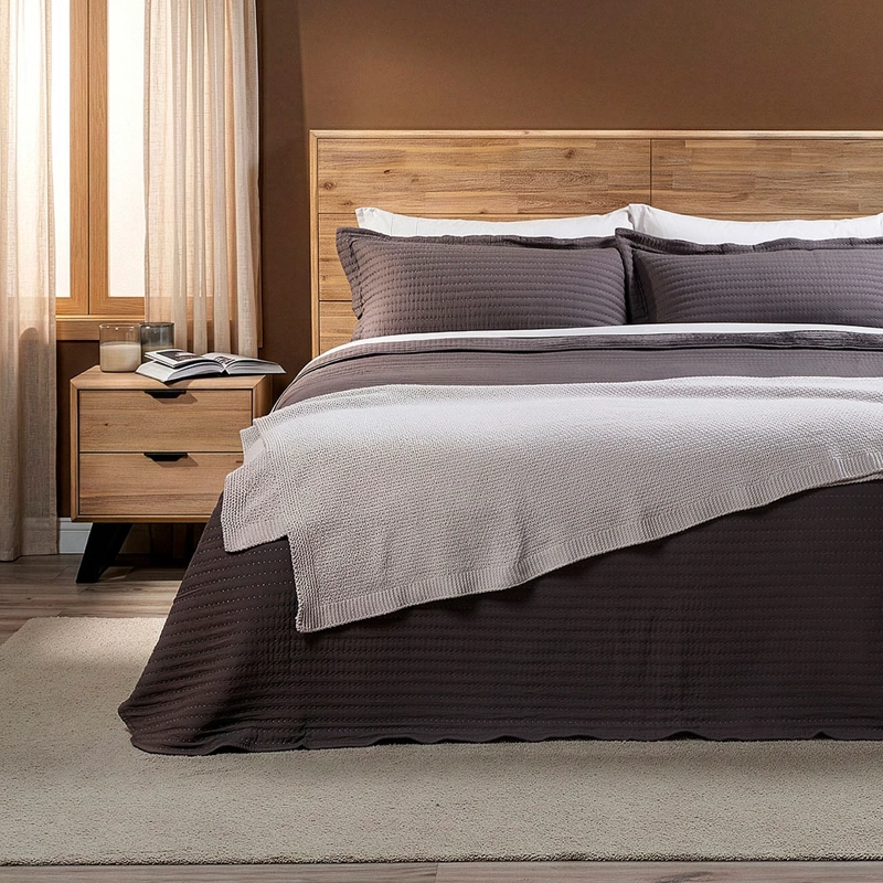 COBERTOR FLANNEL SUPERSOFT GRAFITO 2 PLAZAS - 1
