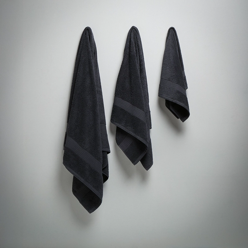 TOALLA DE MANO LISA BASIC 500 GRAMOS CHARCOAL - 2