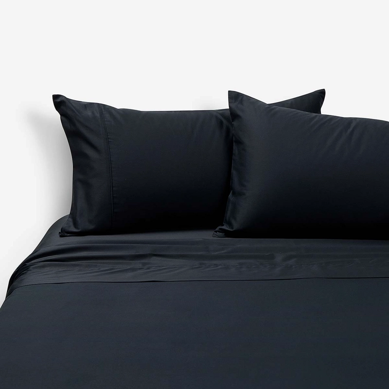 SABANA 300 HILOS LISA NEGRO FULL 1.35X2.00 CM - 1