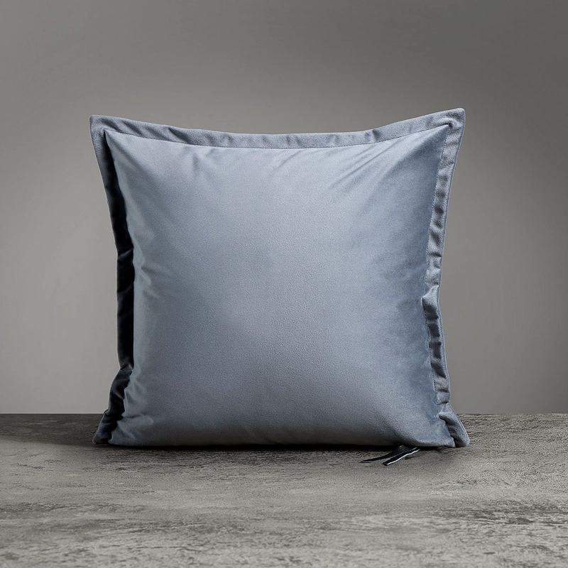 FUNDA DE COJIN SERGIO ARIAS VELVET GRIS 50X50 CM - 1