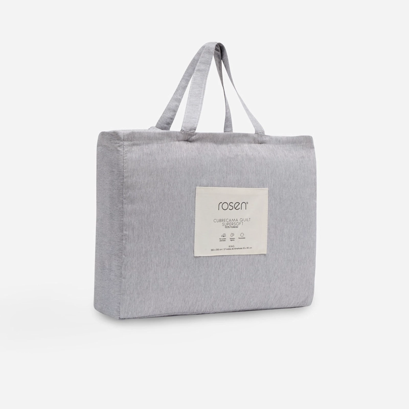 COBERTOR SUPERSOFT STONE MELANGE SUPER KING - 5