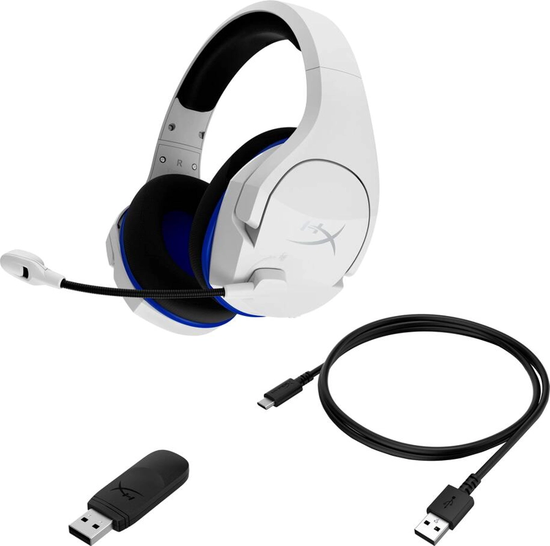 AUDÍFONOS GAMER HYPERX HEADSET TRUE WIRELESS 4P5J1AA USB CLOUD STINGER CORE BLUETOOTH BLANCO - 5