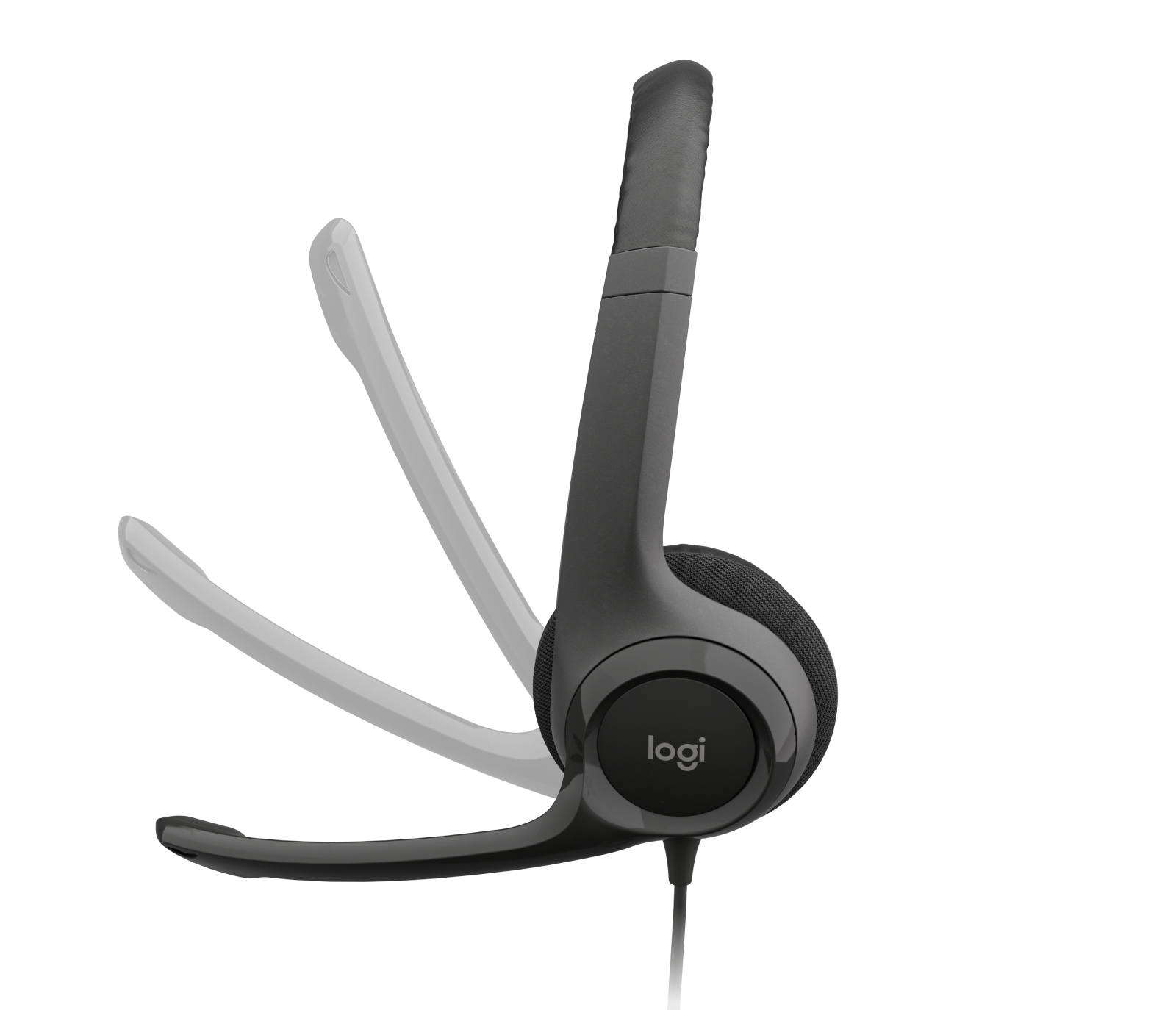 AUDÍFONOS CON MICRÓFONO H390 LOGITECH CLEARCHAT COMFORT , ALÁMBRICO, USB, NEGRO - 3