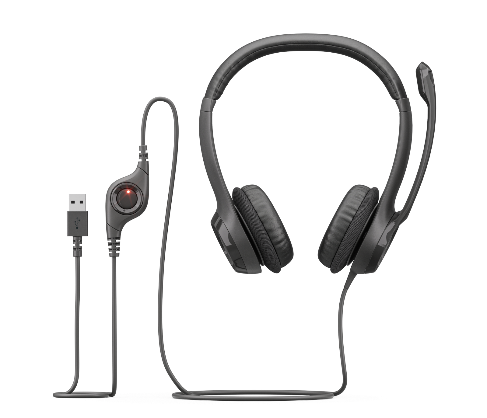 AUDÍFONOS CON MICRÓFONO H390 LOGITECH CLEARCHAT COMFORT , ALÁMBRICO, USB, NEGRO - 4