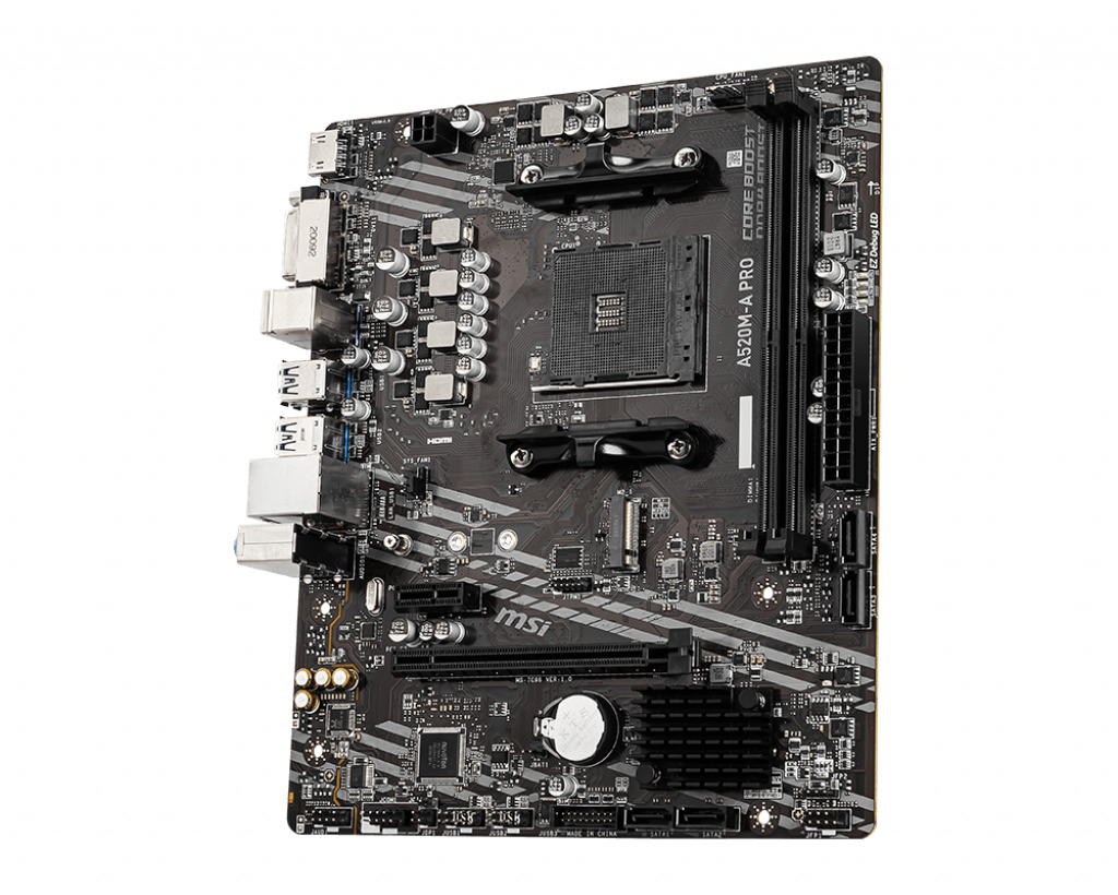 PLACA MADRE MSI A520M-A PRO SOCKET AM4 2XDDR4 1XM.2 MICRO-ATX - 3