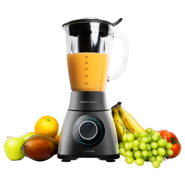 CECOTEC BATIDORA DE VASO CECOTEC POWER BLACK TITANIUM 1500 PERFECTMIX - 1500W, 1.8L