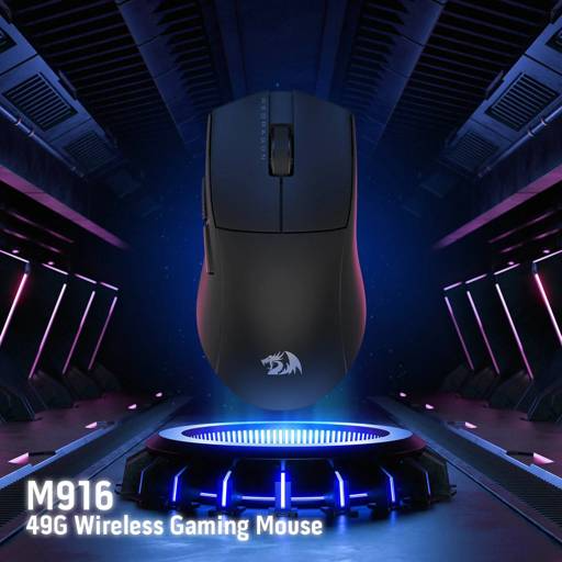 MOUSE GAMER INALÁMBRICO REDRAGON K1NG M916 PRO, 1000HZ, NEGRO - 3