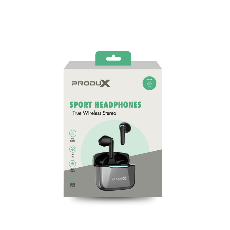 AUDÍFONOS INALÁMBRICO MOTOMO PRODUX YB048, TRUE WIRELESS, COLOR GRIS - 2
