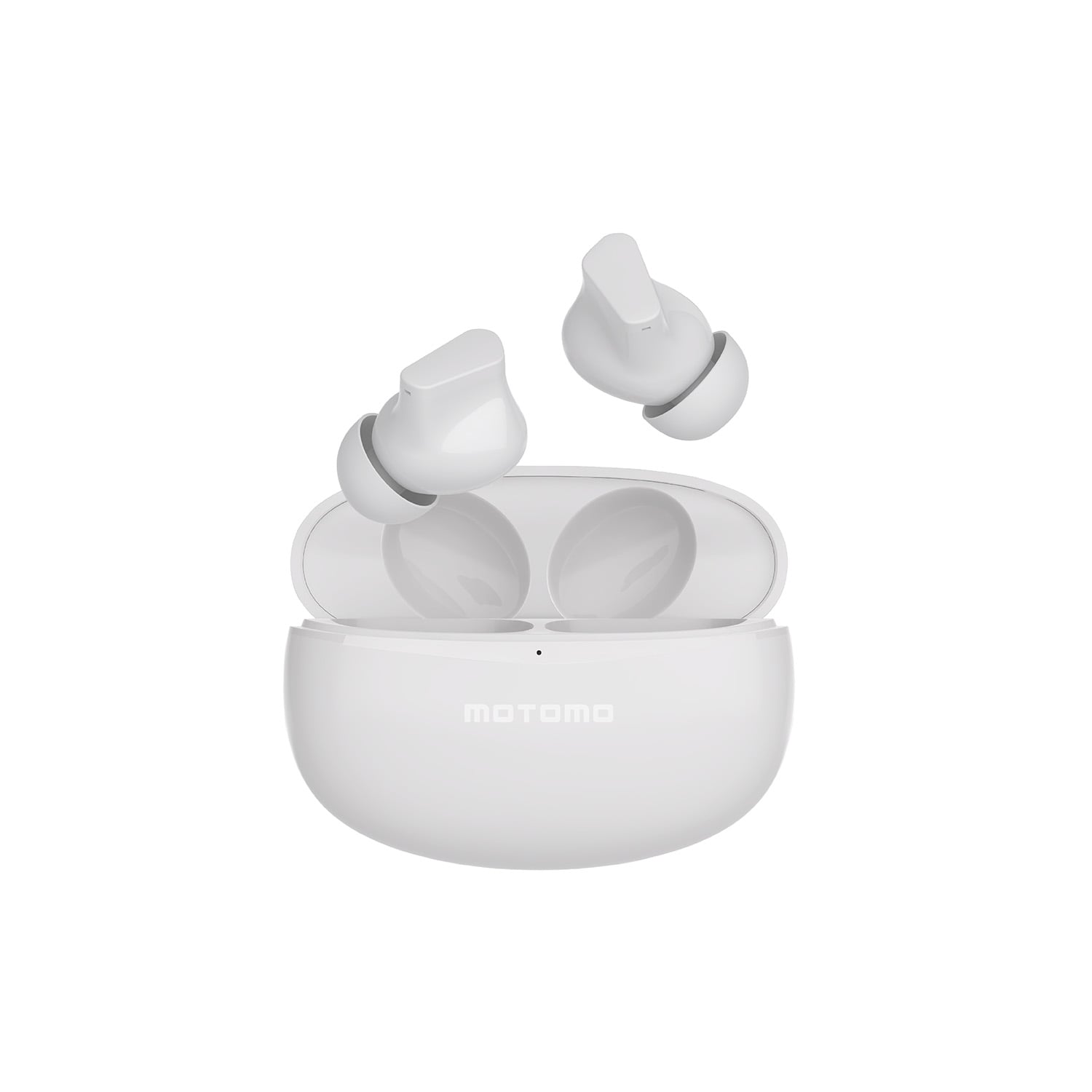 AUDÍFONOS INALÁMBRICOS MOTOMO AUEARP63, TRUE WIRELESS, BLUETOOTH, BLANCO - 1