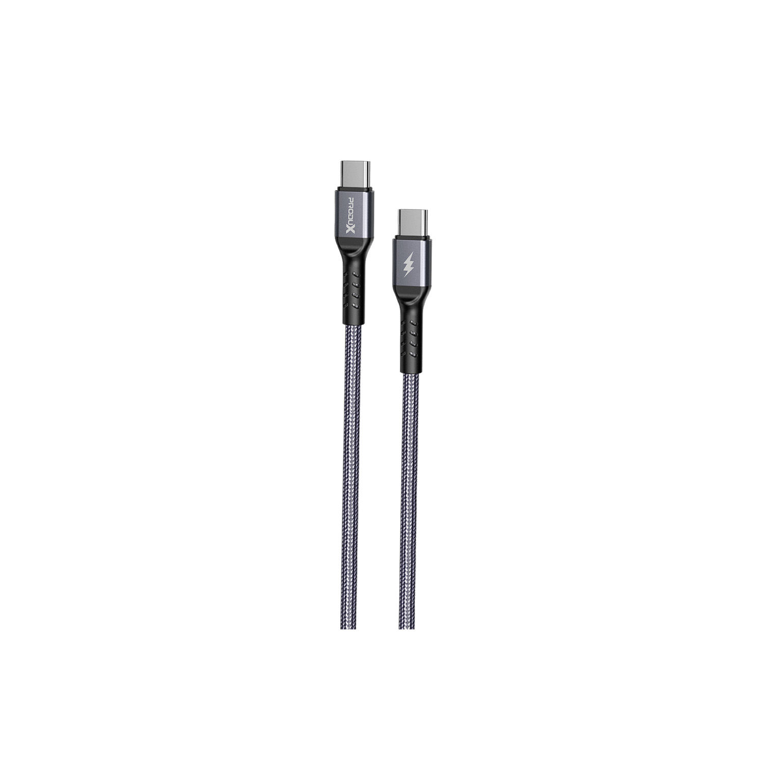 CABLE USB-C A USB-C MOTOMO, CARGA RÁPIDA 45W, COLOR NEGRO - 2