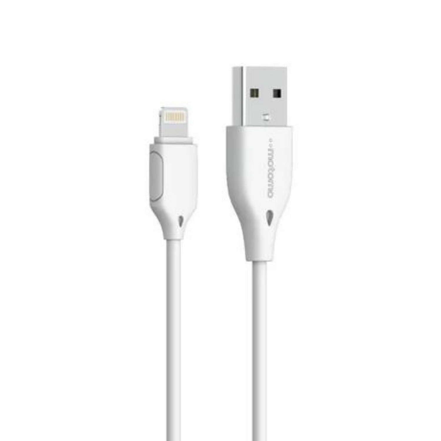 CABLE USB A LIGHTNING MOTOMO, 2.4A, 3 METROS, COLOR BLANCO - 2