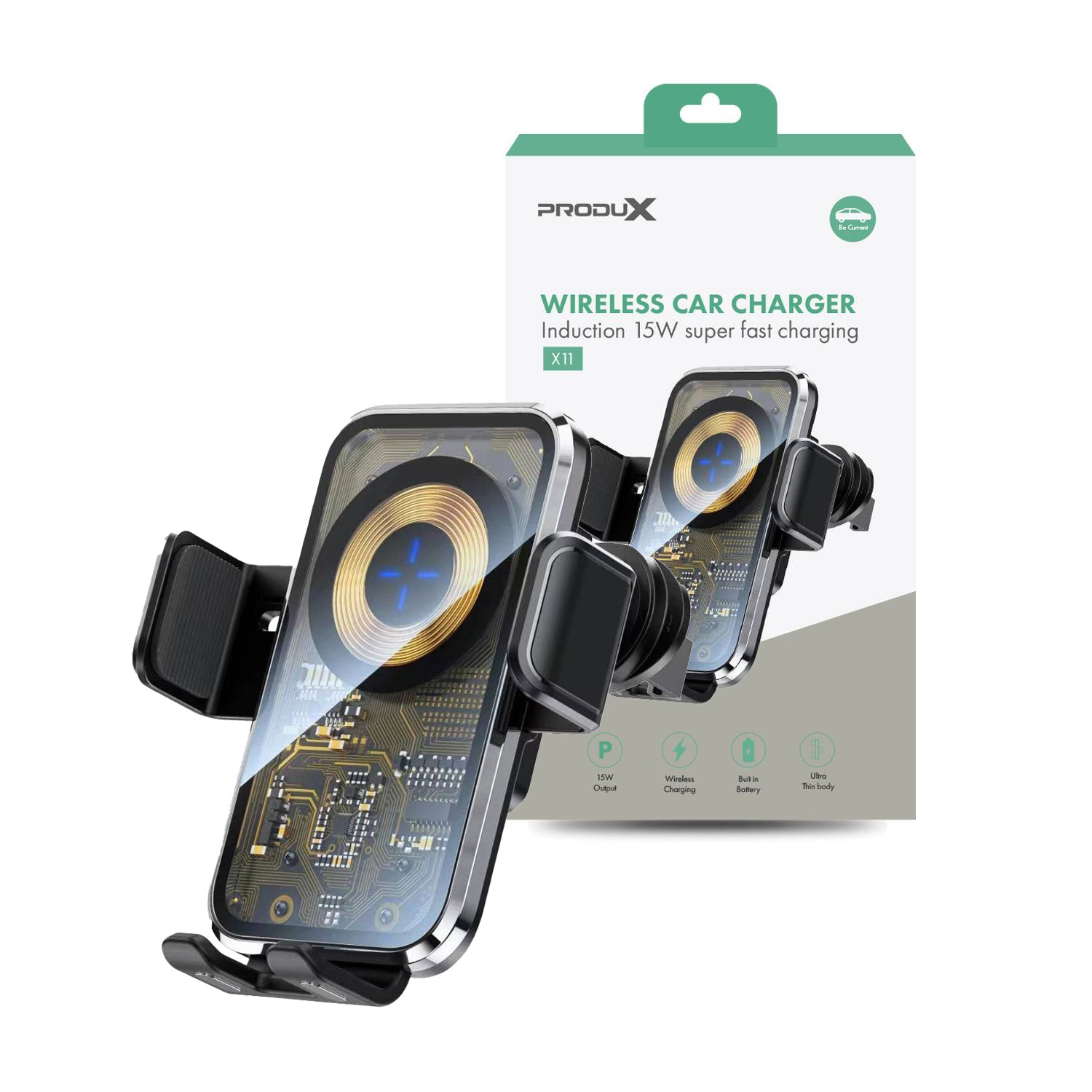 MOTOMO SOPORTE MOTOMO TELÉFONO INALÁMBRICO X11 AUTO CARGA RÁPIDA 15W ANDROID IOS