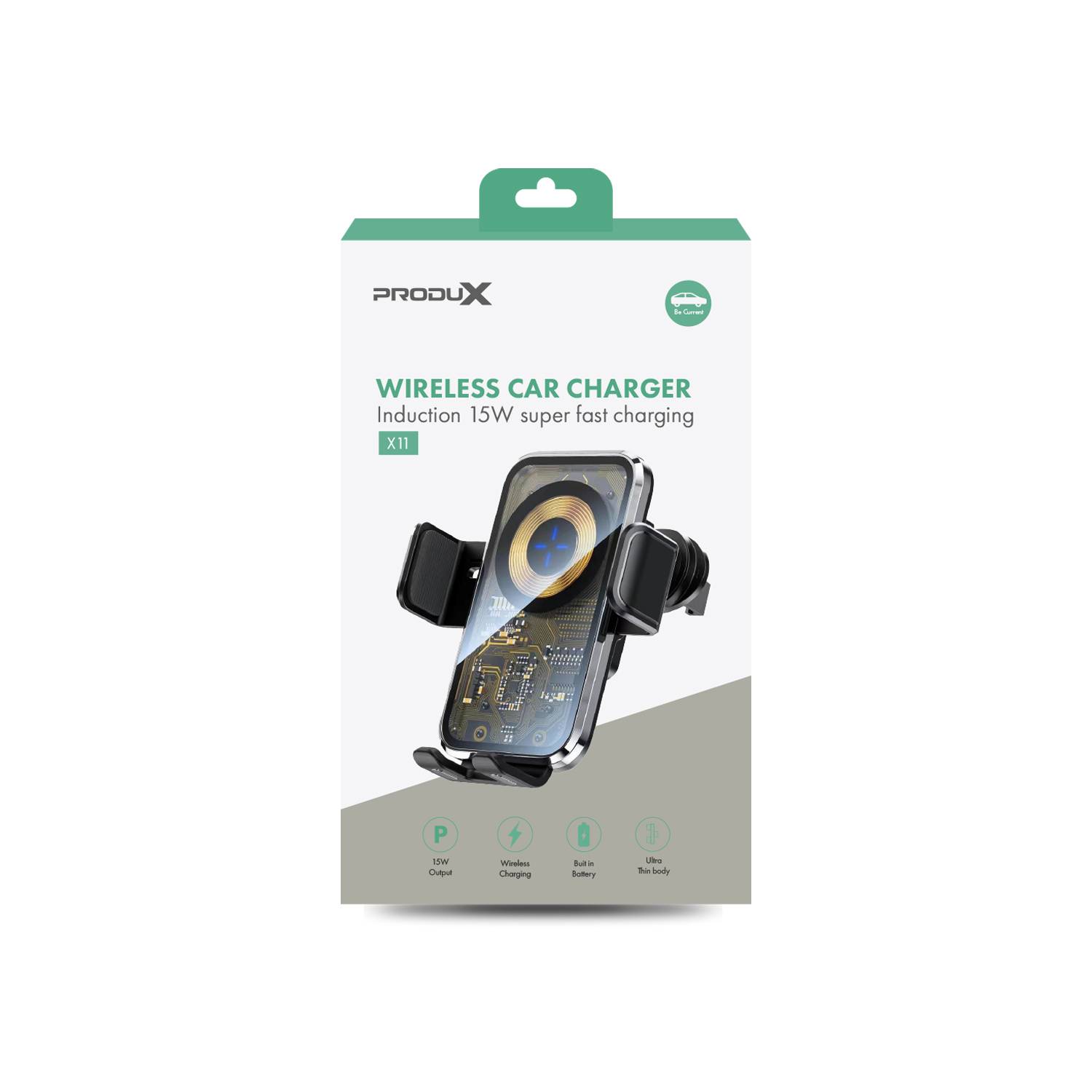 SOPORTE MOTOMO TELÉFONO INALÁMBRICO X11 AUTO CARGA RÁPIDA 15W ANDROID IOS - 3