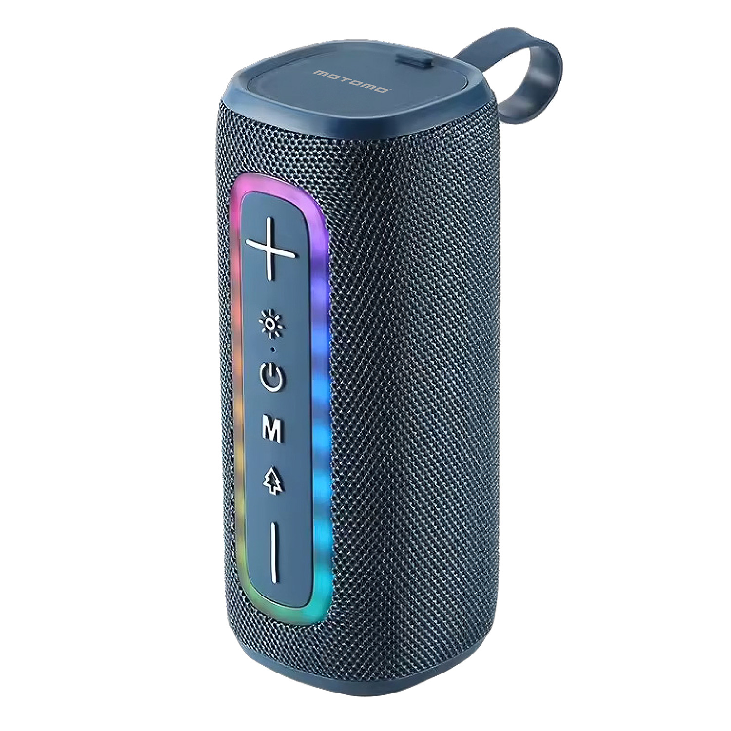 PARLANTE INALÁMBRICO ILLUM MOTOMO PAPOBT23, RGB, COLOR AZUL - 2
