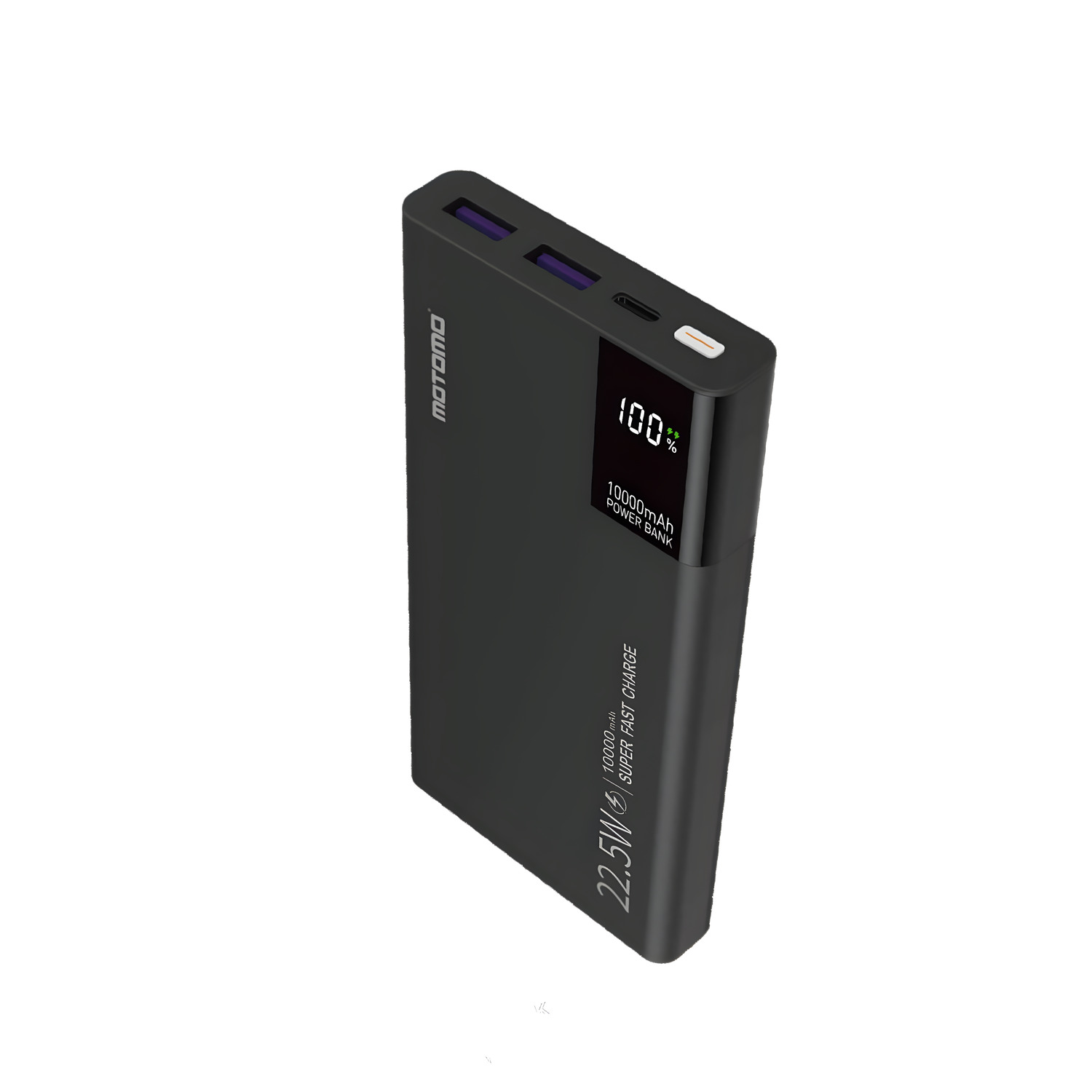 POWER BANK POBAMO41 MOTOMO, 10,000MAH CON PROTECCIÓN INTELIGENTE, COLOR GRIS - 2