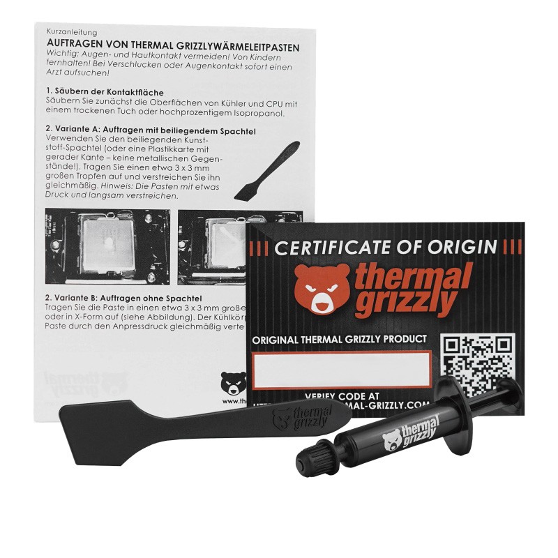 PASTA TÉRMICA DE ALTO RENDIMIENTO THERMAL GRIZZLY KRYONAUT 1G - 3