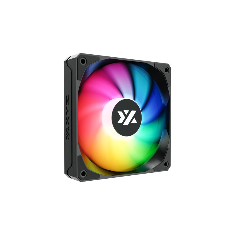 VENTILADOR PARA GABINETE XYZ PULSAR A-RGB PWM, 120MM, 1800 RPM, NEGRO