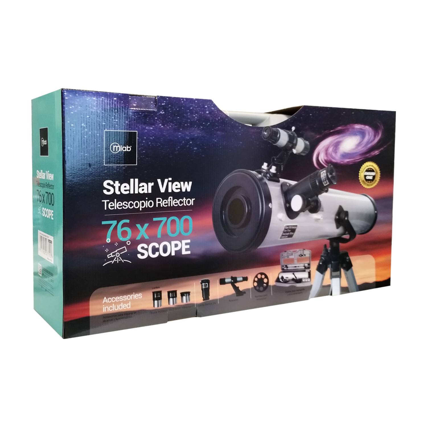 TELESCOPIO ASTRONOMICO PORTABLE 76X700 IDEAL PARA OBSERVACION DE CIELO NOCTURNO - MLAB - 5