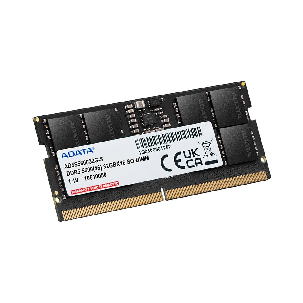 MEMORIA RAM PARA NOTEBOOK ADATA AD5S560016G-S, 16GB DDR5 5600MT/S, SO-DIMM, BLACK - 2