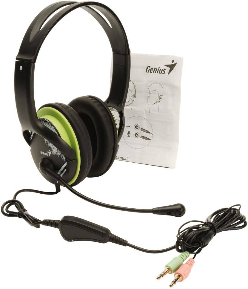 AUDIFONOS GAMER OVER-EAR GENIUS HS-400A, MICROFONO, CONTROL REMOTO INTEGRADO, 3.5 MM - 4