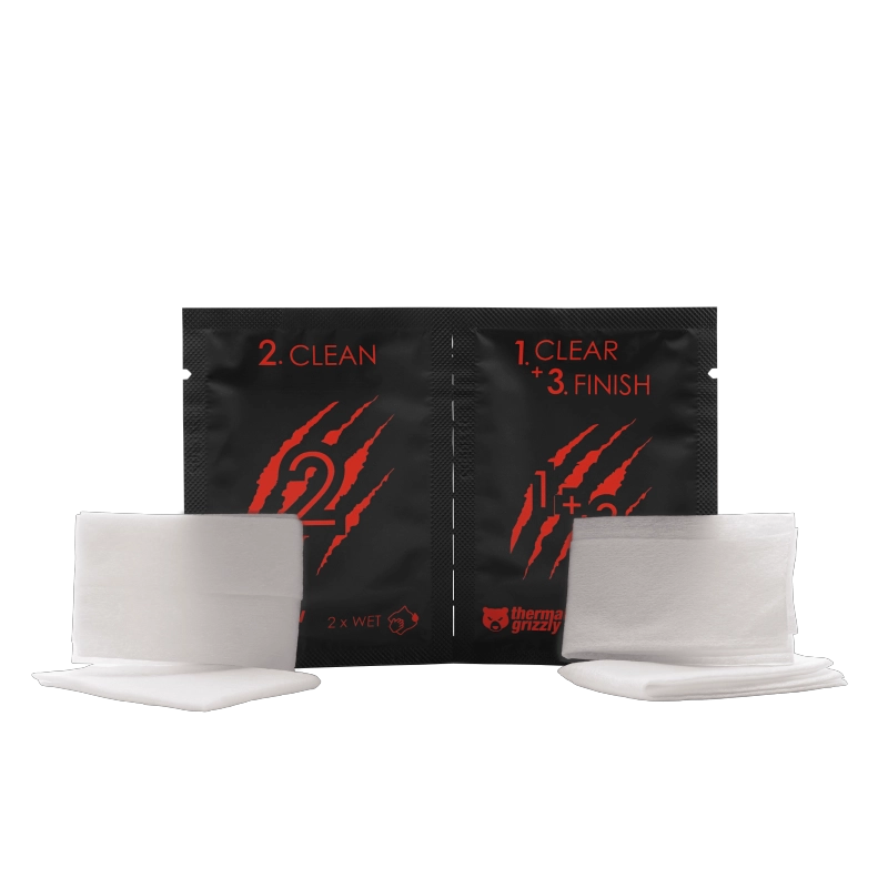 TOALLITAS DE LIMPIEZA THERMAL GRIZZLY, 10 UNIDADES - 2