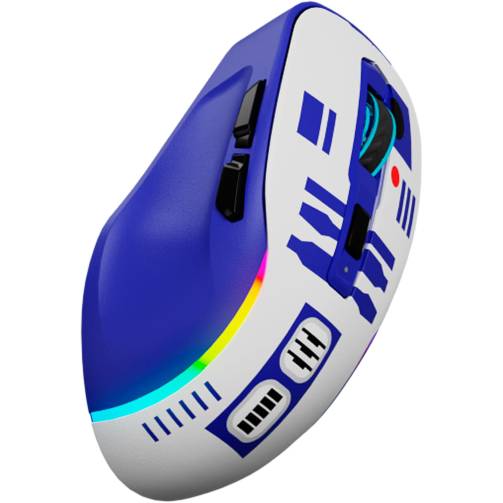 MOUSE INALAMBRICO PRIMUS GLADIUS TM10 PMO-S204DR, TRIMODO, 10K DPI, RGB, R2D2 - 3